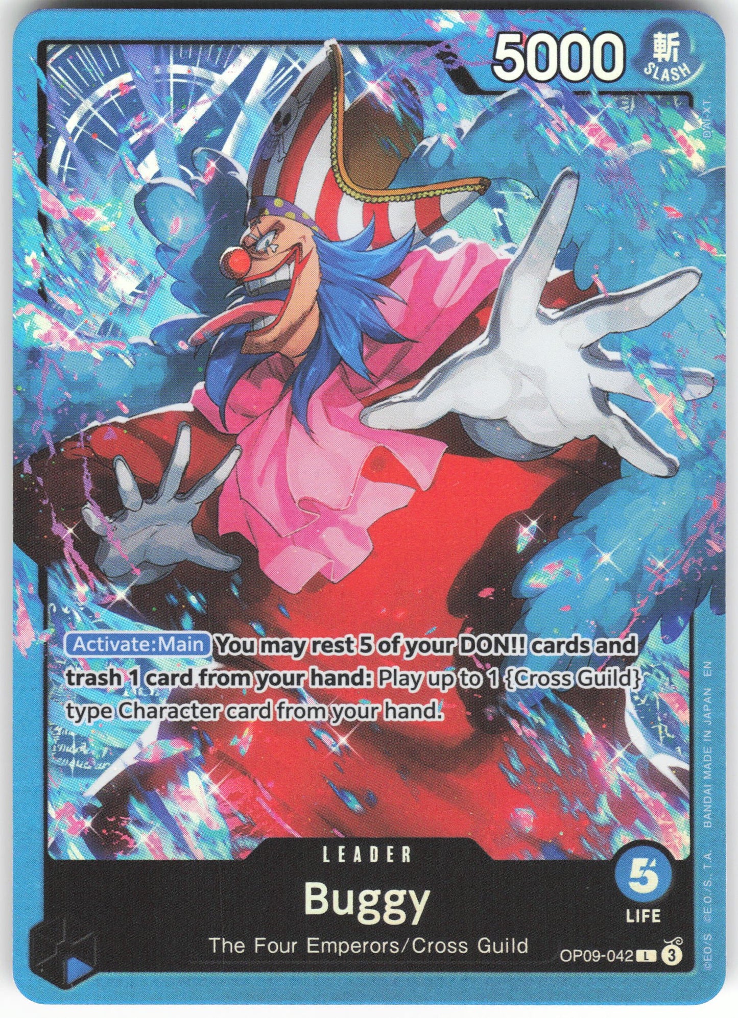 Buggy () L Starter Deck 25: BLUE Buggy OP09-042 NM