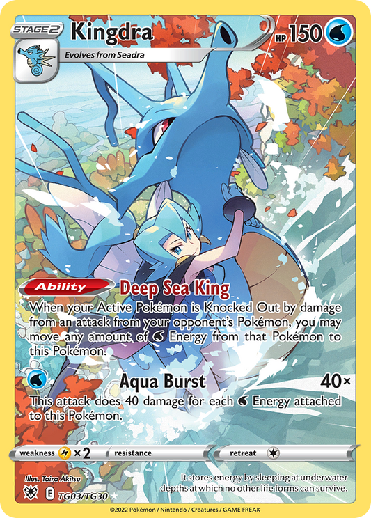 Kingdra TG03/TG30 Trainer Gallery Rare Astral Radiance Trainer Gallery Holo NM/M