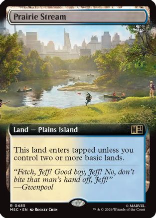 Prairie Stream (Extended Art) 485 Rare Commander: Marvel Super Heroes NM/M