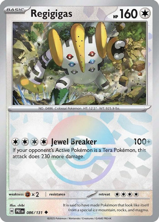 Regigigas (Poke Ball Pattern) 086/131 Uncommon Prismatic Evolutions NM/M