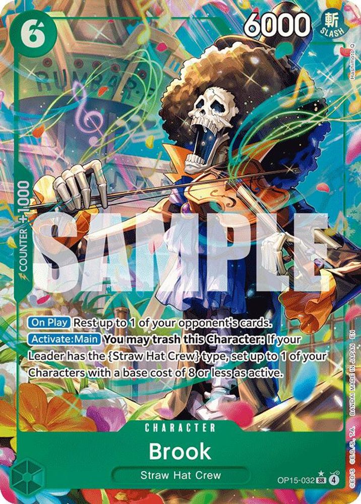 Brook (Alternate Art) OP15-032 Super Rare Adventure on Kami's Island NM/M