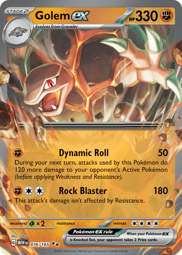 Golem ex 076/165 Double Rare 151 NM/M