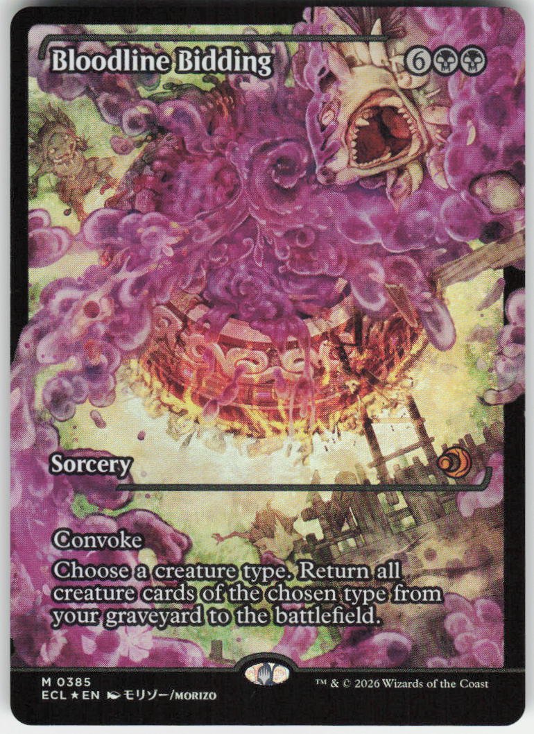 Bloodline Bidding (Showcase Foil) M Lorwyn Eclipsed 385 NM