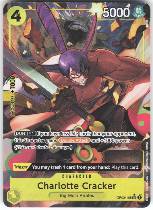 Charlotte Cracker (Alternate Art) SR Premium Booster -The Best- OP03-108 NM