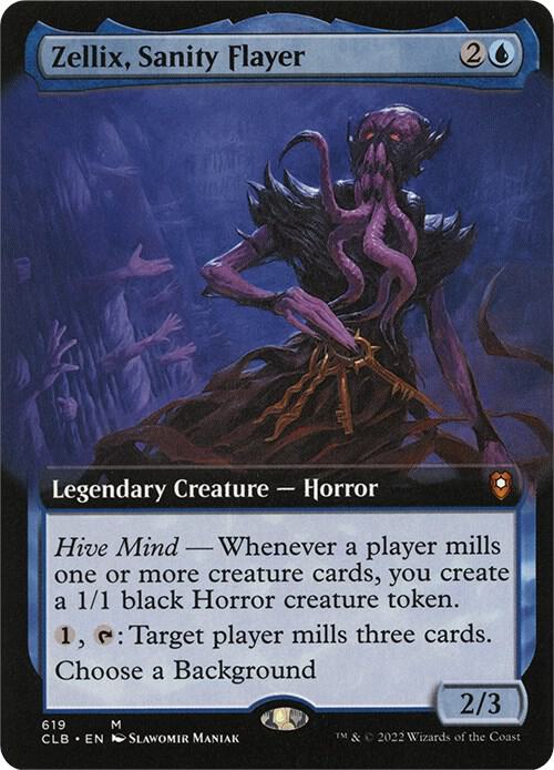 Zellix, Sanity Flayer (Extended Art) 619 Commander Legends: Battle for Baldur's Gate NM/M