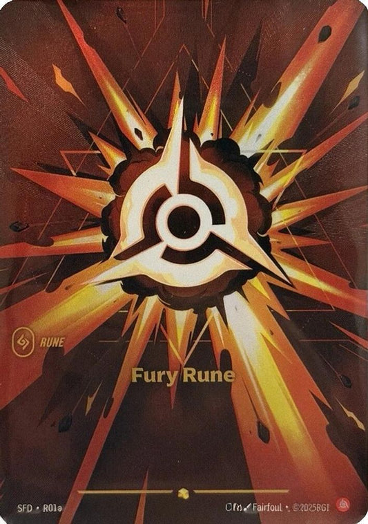 Fury Rune (R01a) R01A Showcase Spiritforged NM/M