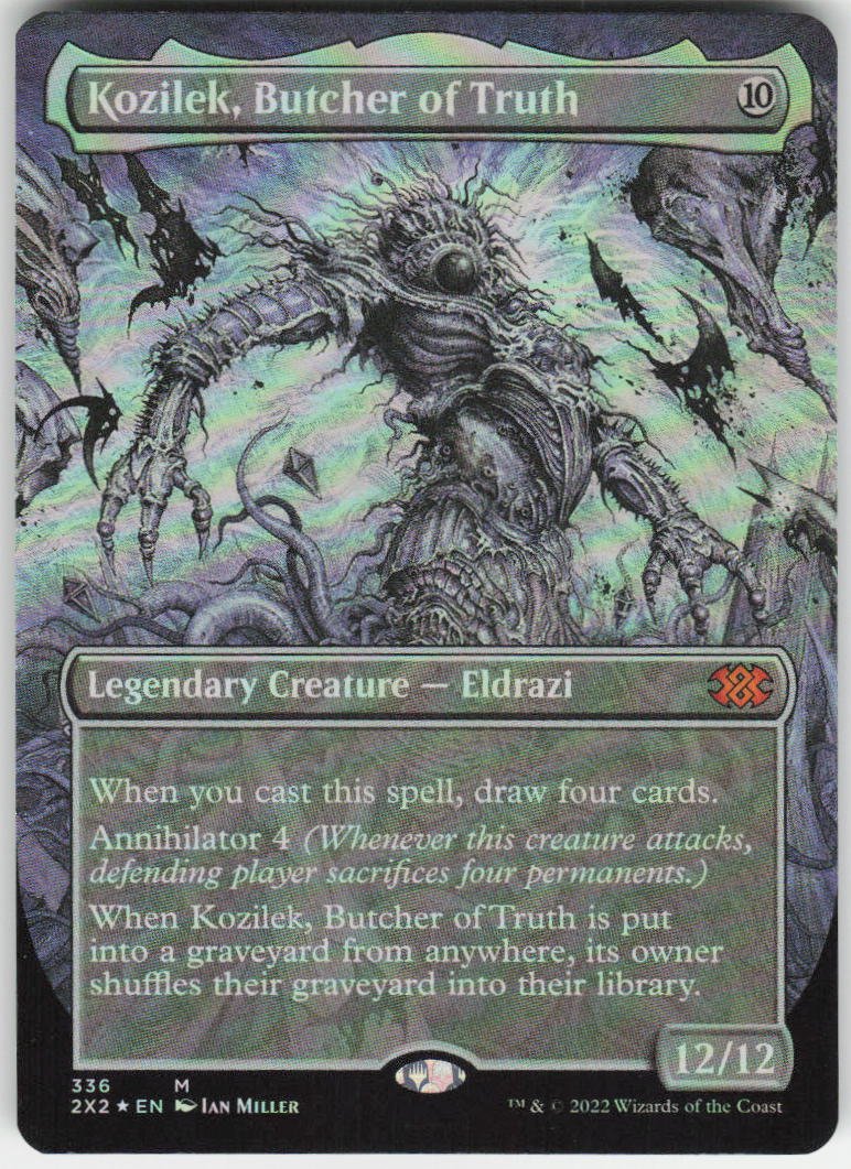 Kozilek, Butcher of Truth (Borderless Foil) M Double Masters 2022 336 NM