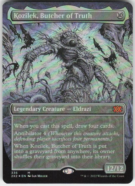 Kozilek, Butcher of Truth (Borderless Foil) M Double Masters 2022 336 NM