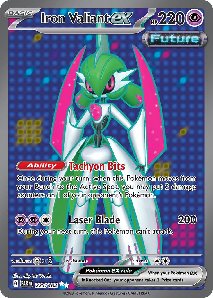 Iron Valiant ex 225/182 Ultra Rare Paradox Rift NM/M