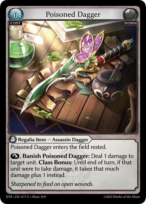 Poisoned Dagger 017 Uncommon Distorted Reflections NM