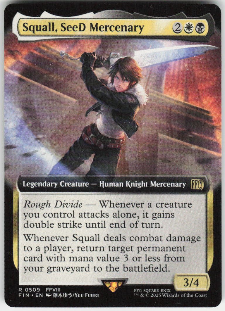 Squall, SeeD Mercenary (Extended Art) R FINAL FANTASY 509 NM