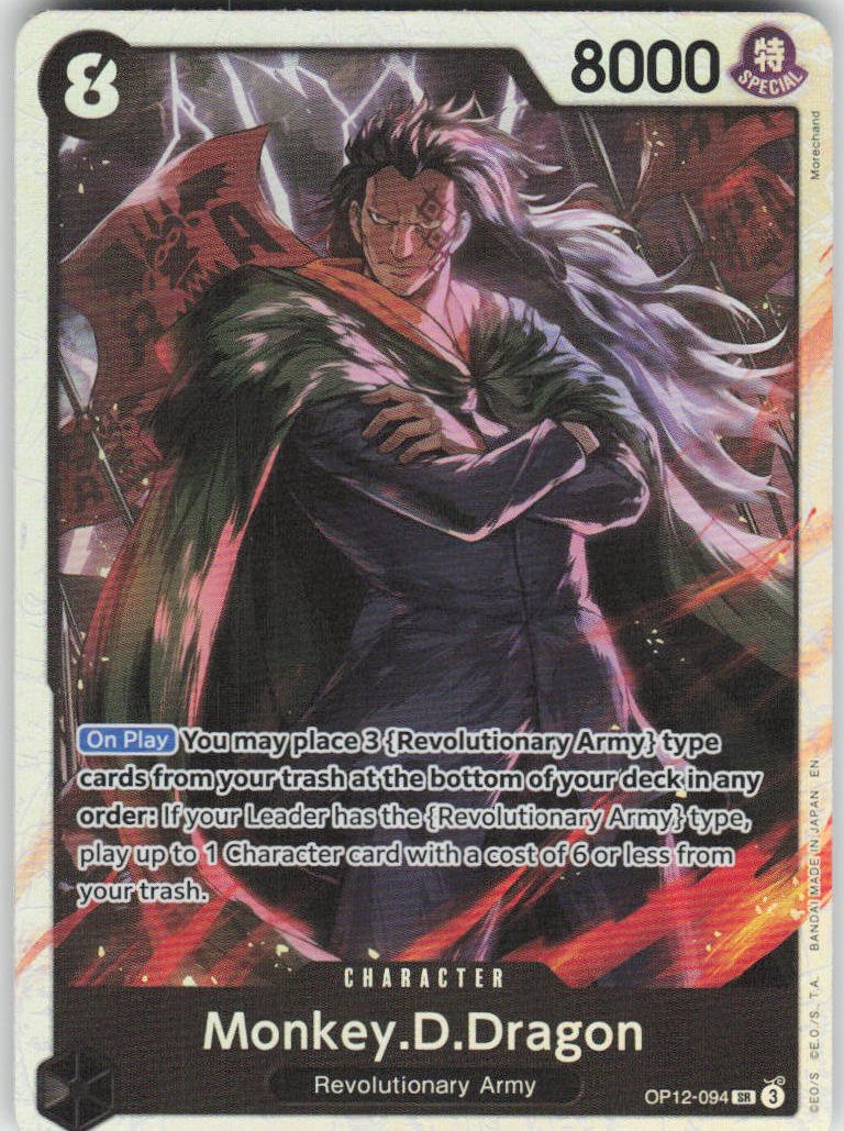 Monkey.D.Dragon SR Legacy of the Master OP12-094 NM