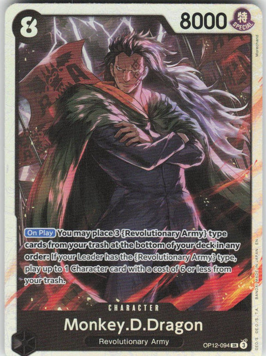 Monkey.D.Dragon SR Legacy of the Master OP12-094 NM
