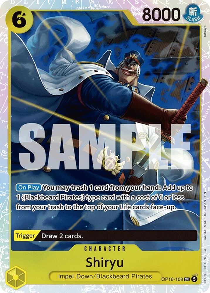 Shiryu OP16-108 Super Rare The Time of Battle NM/M