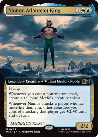 Namor, Atlantean King (Extended Art) 409 Commander: Marvel Super Heroes NM/M