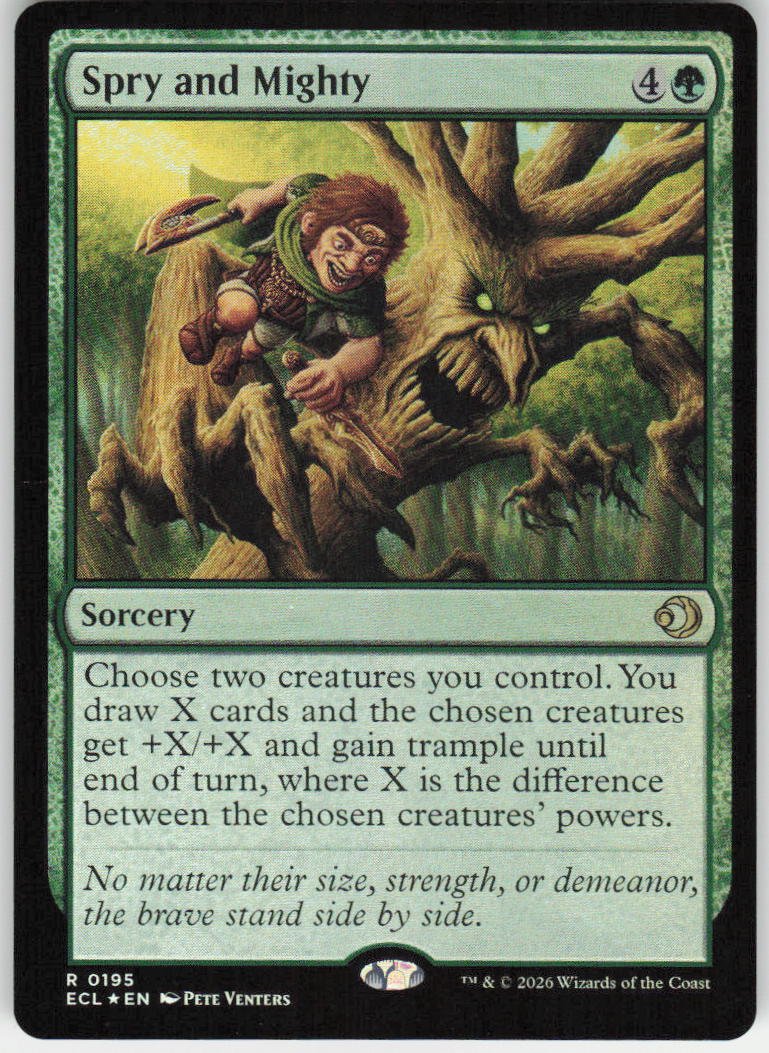Spry and Mighty (Foil) R Lorwyn Eclipsed 195 NM