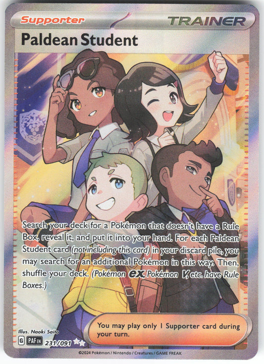 Paldean Student - Ultra Rare SV: Paldean Fates 231/091 NM