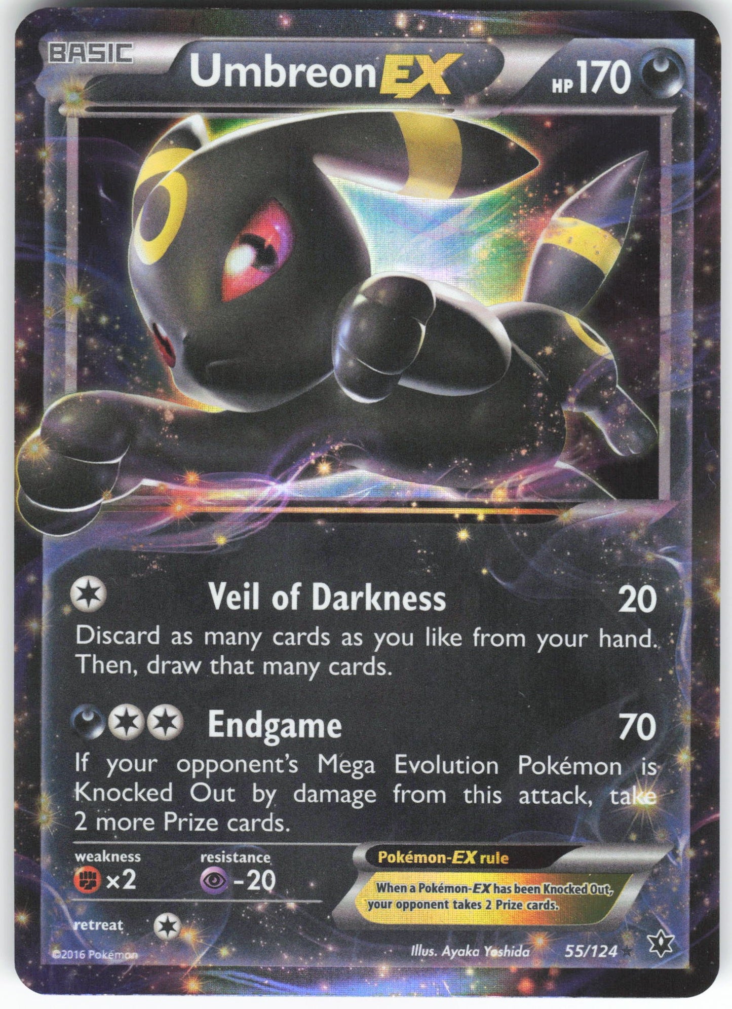 Umbreon EX Ultra Rare XY - Fates Collide 55/124 LP