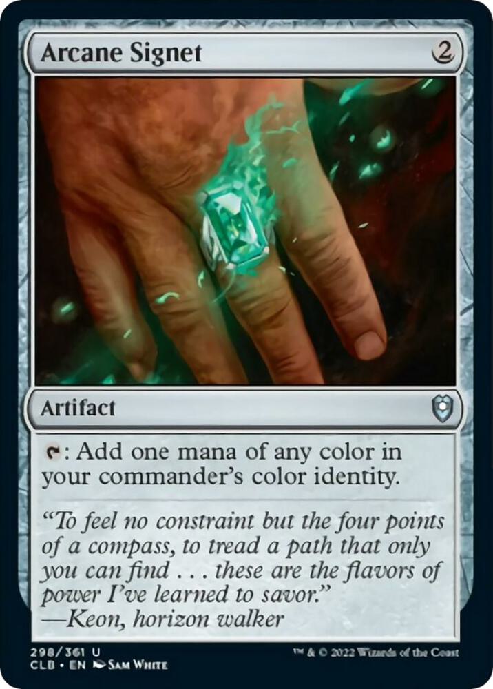 Arcane Signet 298 Foil Uncommon Commander Legends: Battle for Baldur's Gate NM/M
