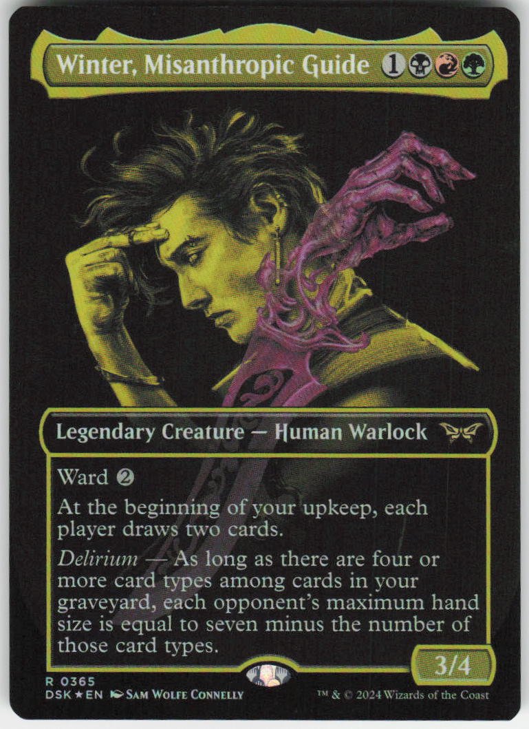 Winter, Misanthropic Guide (Showcase Foil) R Duskmourn: House of Horror 365 NM
