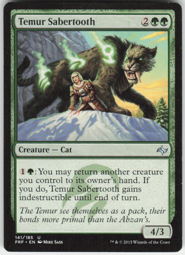 Temur Sabertooth U The List Reprints 141/185 NM