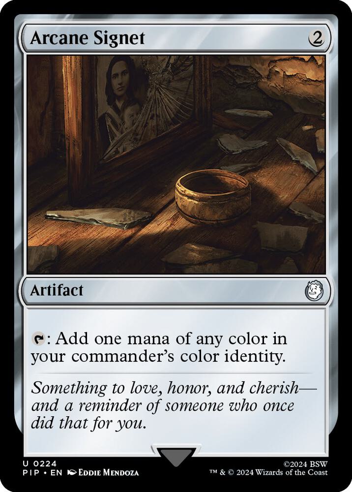Arcane Signet 224 Foil Uncommon Universes Beyond: Fallout NM/M