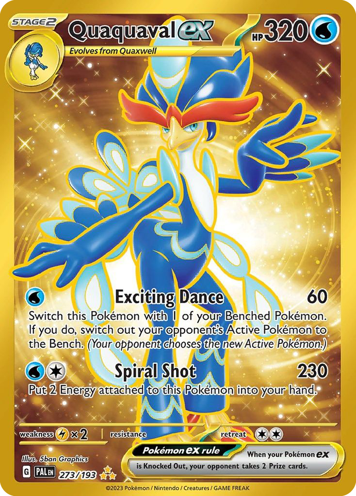 Quaquaval ex 273/193 Hyper Rare Paldea Evolved NM/M