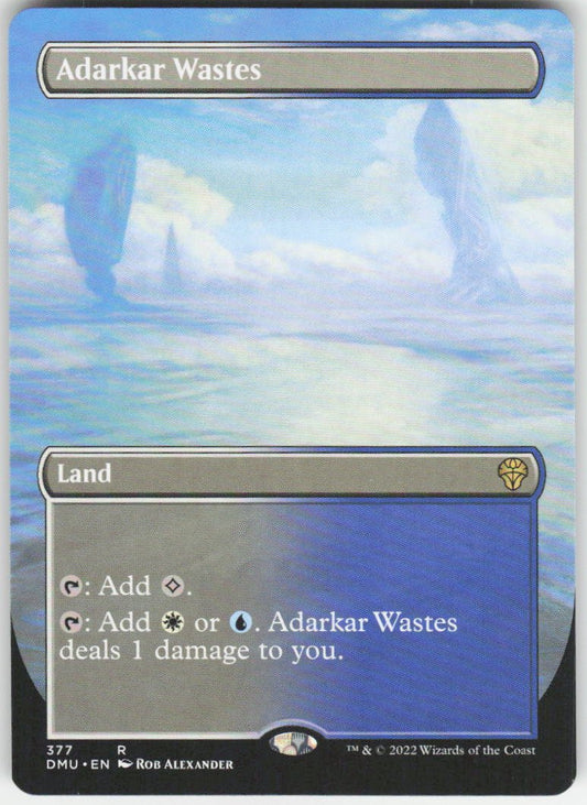 Adarkar Wastes (Borderless) R Dominaria United 377 NM