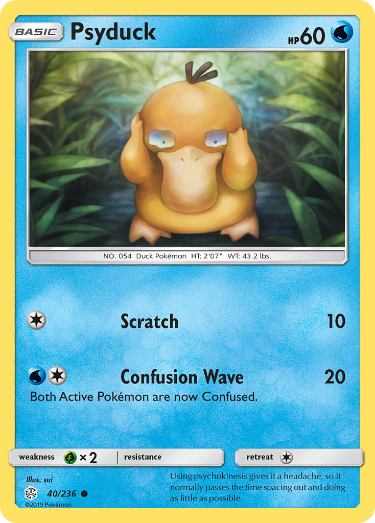 Psyduck 40/236 Common Cosmic Eclipse NM/M