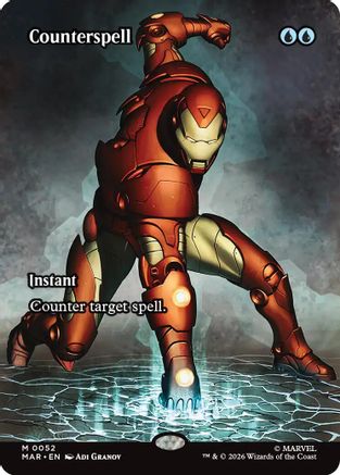 Counterspell (Borderless) (0052) 52 Mythic Marvel Universe Eternal-Legal NM/M