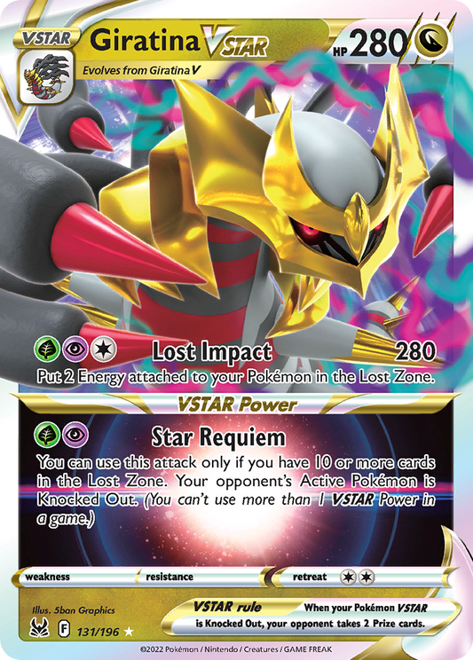 Giratina VSTAR 131/196 VSTAR Rare Lost Origin Holo NM/M