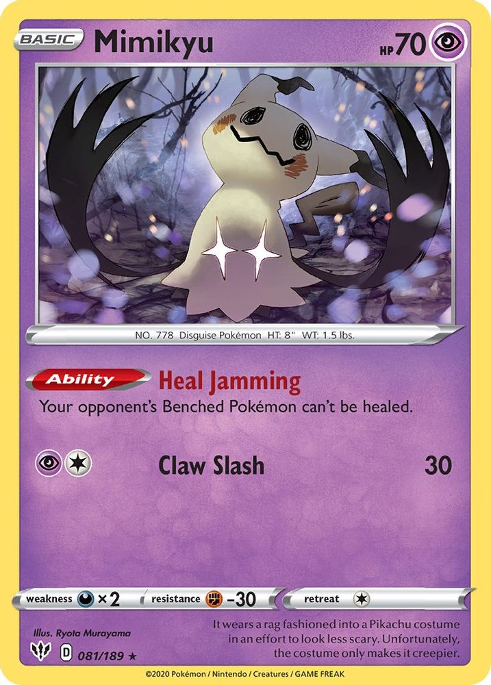 Mimikyu (Cosmos Holo) (oc) 081/189 Promo Miscellaneous Cards & Products NM/LP