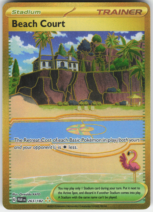 Beach Court Hyper Rare SV04: Paradox Rift 263/182 NM