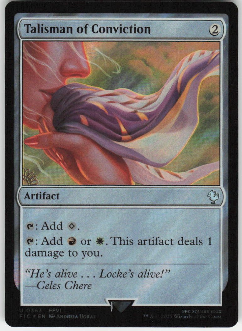 Talisman of Conviction (Surge Foil) U Commander: FINAL FANTASY 363 NM