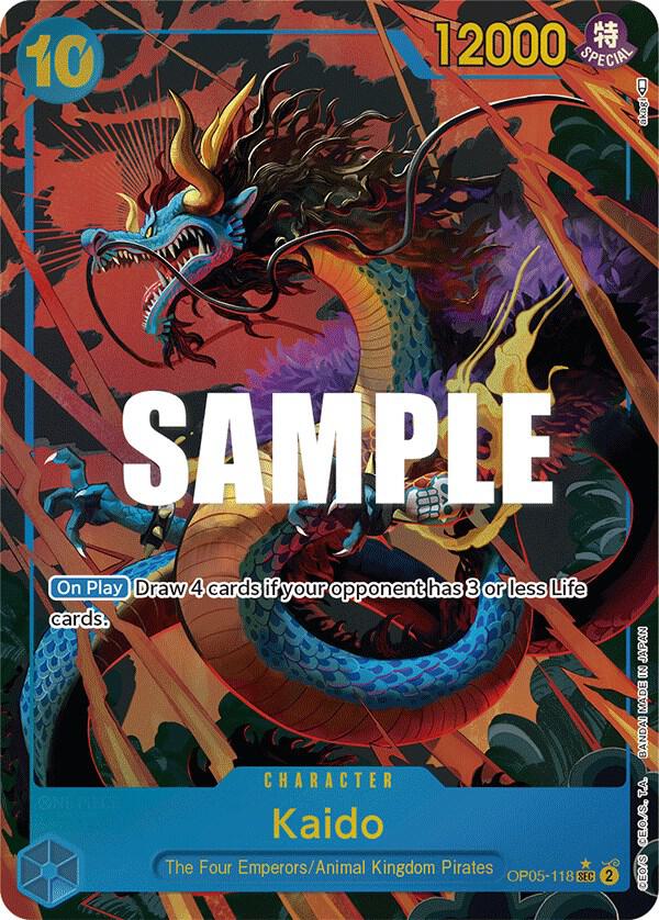 Kaido (118) (Alternate Art) OP05-118 Secret Rare Awakening of the New Era NM/M