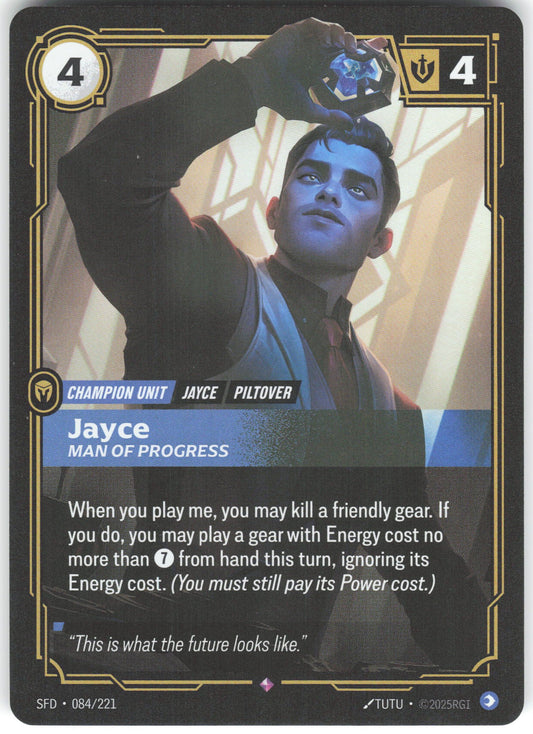 Jayce - Man of Progress Rare Spiritforged 084/221 NM