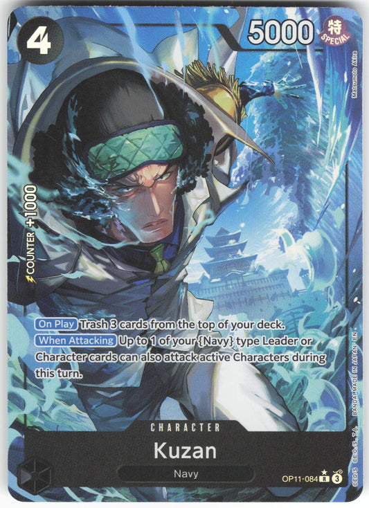 Kuzan (Alternate Art) R A Fist of Divine Speed OP11-084 NM