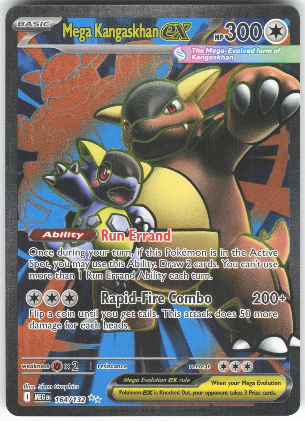 Mega Kangaskhan ex 164/132 Ultra Rare Mega Evolution LP