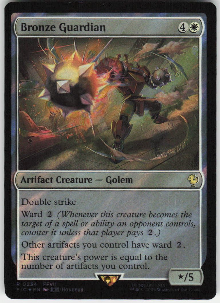 Bronze Guardian (Surge Foil) R Commander: FINAL FANTASY 234 NM