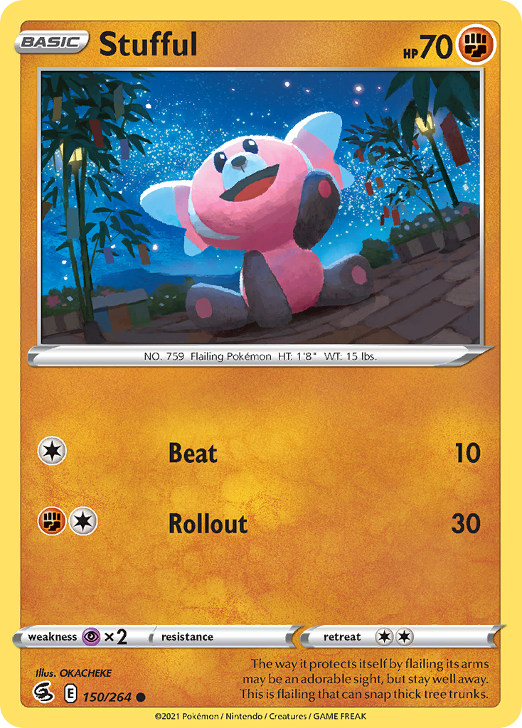 Stufful 150/264 Common Reverse Holo Fusion Strike NM/M