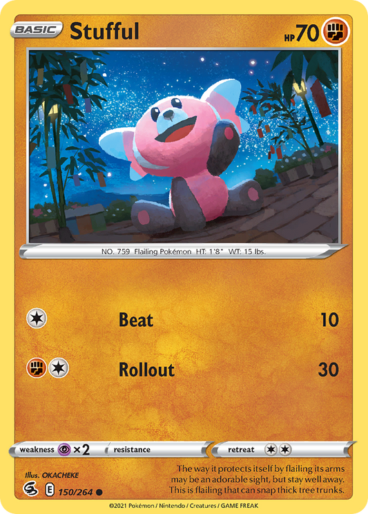 Stufful 150/264 Common Reverse Holo Fusion Strike NM/M