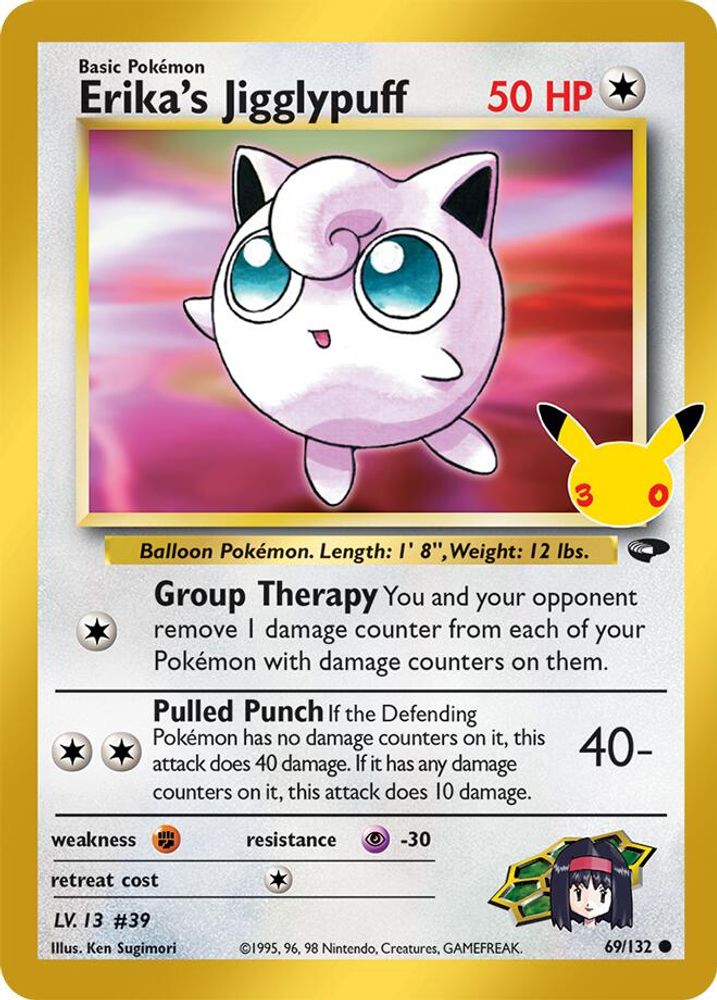 Erika's Jigglypuff 69/132 ME: 30th Celebration Classic Collection Holo NM/M