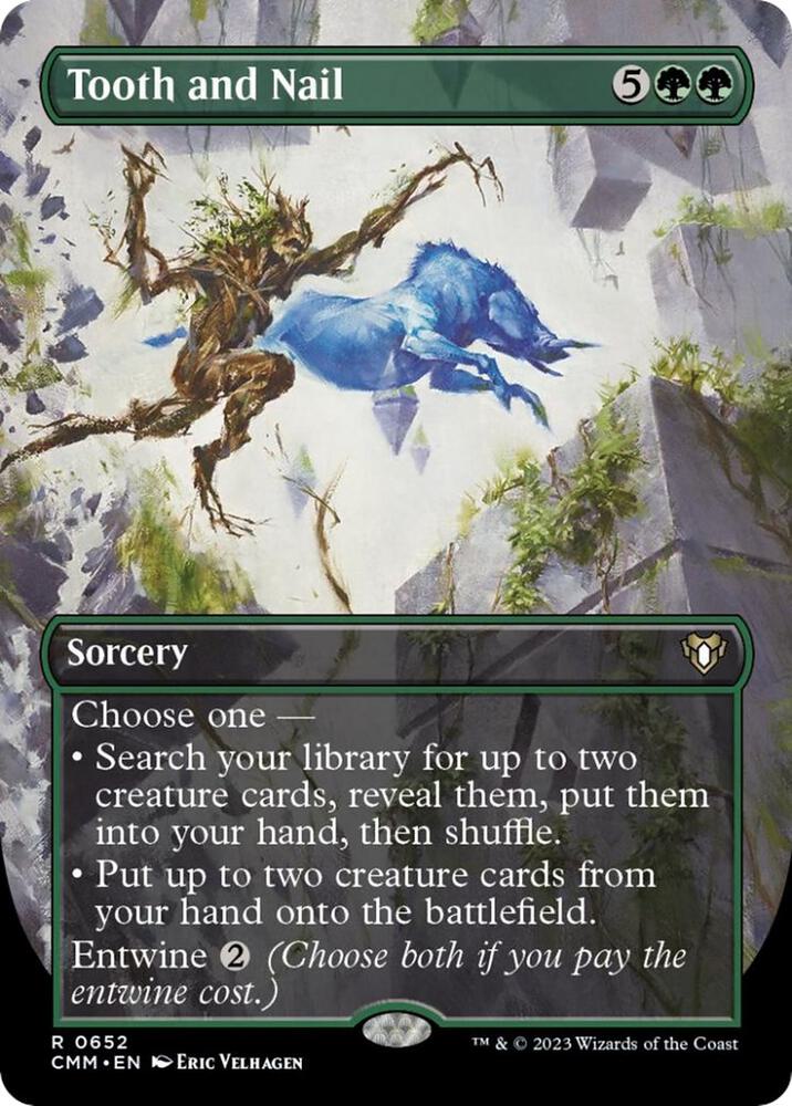 Tooth and Nail (Borderless) 652 Rare Commander Masters NM/M