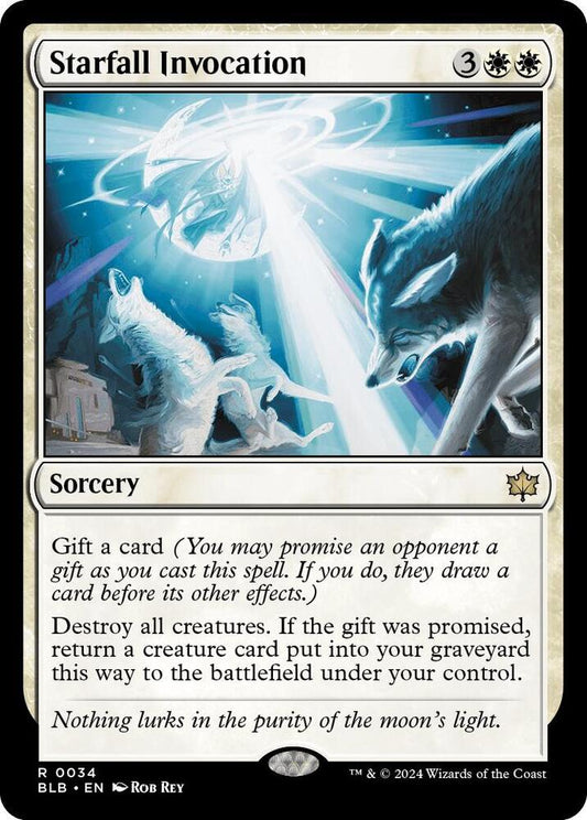 Starfall Invocation 34 Foil Rare Bloomburrow NM/M