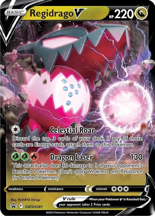 Regidrago V SWSH281 Promo Sword & Shield Promo Holo NM/M
