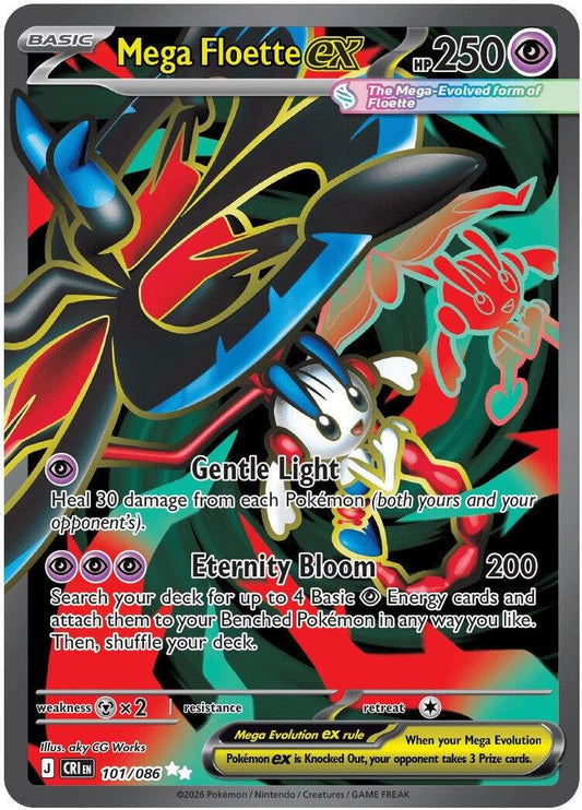 Mega Floette ex 101/086 Ultra Rare Chaos Rising NM/M