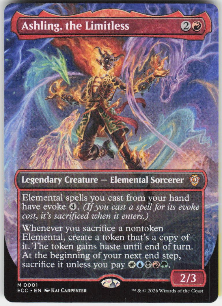 Ashling, the Limitless (Borderless) M Commander: Lorwyn Eclipsed 1 NM