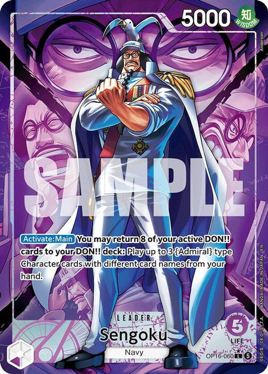 Sengoku (060) (Alternate Art) OP16-060 Leader The Time of Battle NM/M