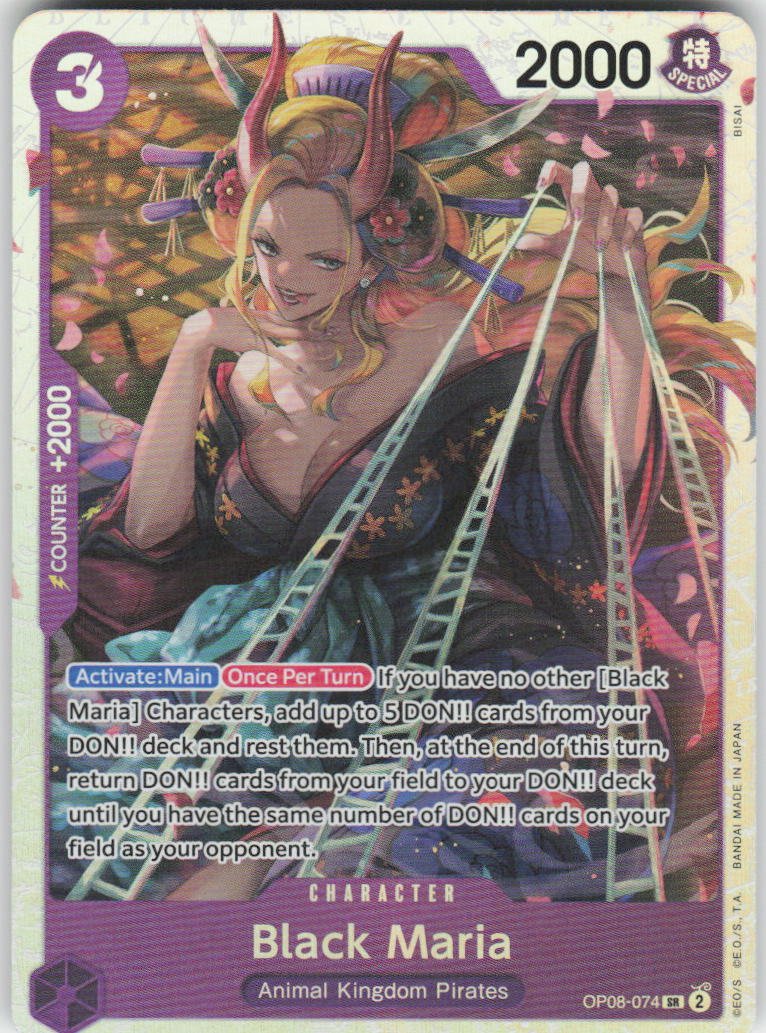 Black Maria SR Two Legends OP08-074 NM