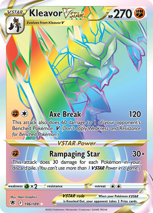 Kleavor VSTAR 196/189 Rainbow Rare Astral Radiance NM/M